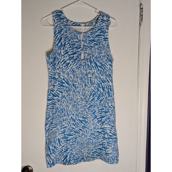 Island Company Linen Shift Dress Coastal Resort Preppy Nautical Old Money - Picture 5 of 6